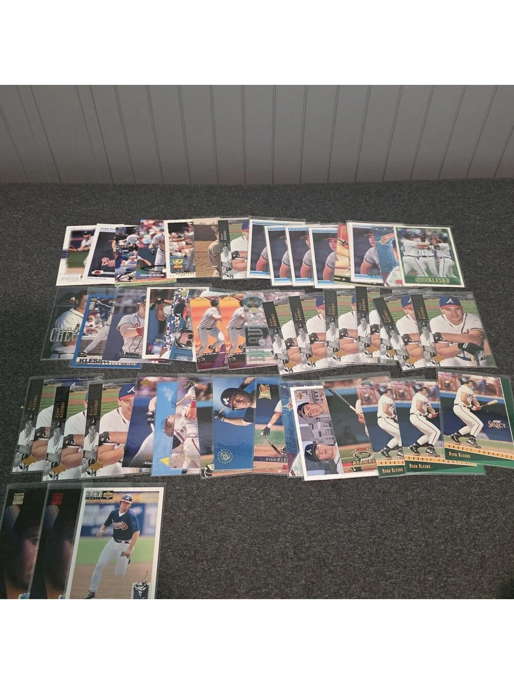 Ryan Klesko Card Lot Of (48) Cards Collection Atlanta Braves, Rookie, 90s